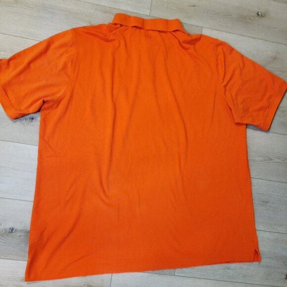 Mens Bakersfield Condors Orange Short Sleeve Embroider Polo Sz 4XT Collar Shirt - Picture 5 of 5